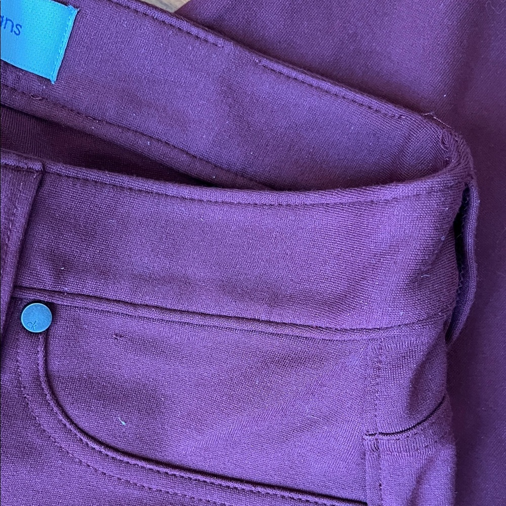 Calvin Klein Jeans Women's Maroon Stretch Leggings - Picture 9 of 9